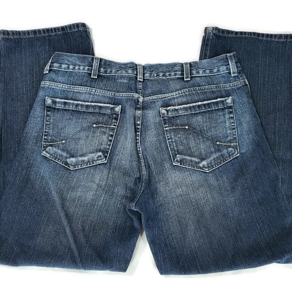 DKNY Soho Straight Leg Men's Jeans 36X30 Low Rise Distressing KBRU5629